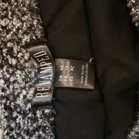 Black and Grey fuzzy skirt. - Picture 3 of 3